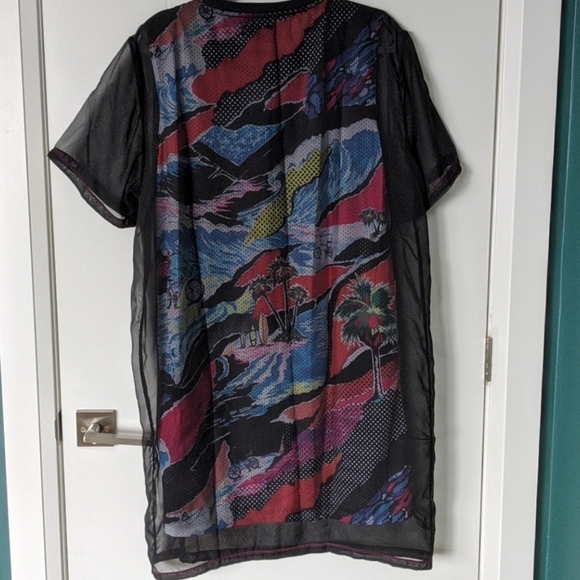 Adidas Originals Mesh Overlay Dress - Picture 2 of 5